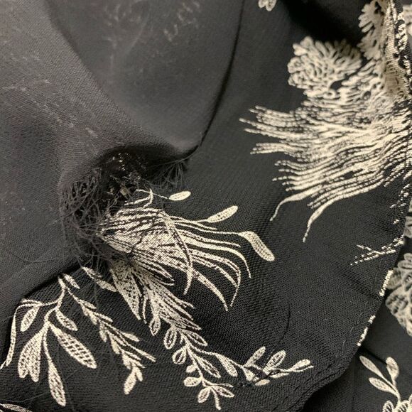 Womens Talbots Picnic Forest Sheep Graphic Button Down Tie Up Sheer Lined Shirt - Picture 8 of 8